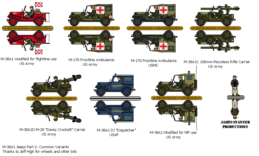 US M-38A1 Jeeps